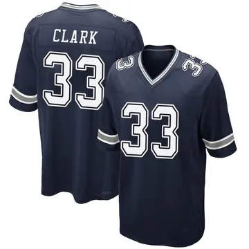 Nike Damone Clark Men's Game Dallas Cowboys Navy Team Color Jersey