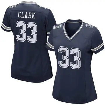 Nike Damone Clark Women's Game Dallas Cowboys Navy Team Color Jersey