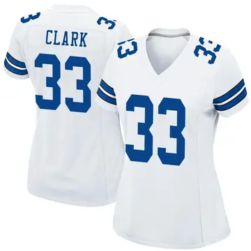 Nike Damone Clark Women's Game Dallas Cowboys White Jersey