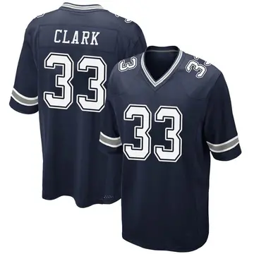Nike Damone Clark Youth Game Dallas Cowboys Navy Team Color Jersey