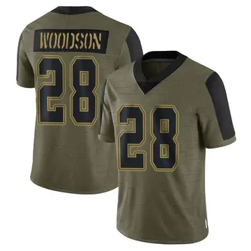 Nike Darren Woodson Men's Limited Dallas Cowboys Olive 2021 Salute To Service Jersey