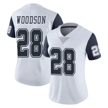 Nike Darren Woodson Women's Limited Dallas Cowboys White Color Rush Vapor Untouchable Jersey