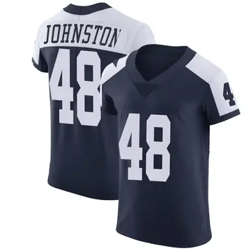 Nike Daryl Johnston Men's Elite Dallas Cowboys Navy Alternate Vapor Untouchable Jersey