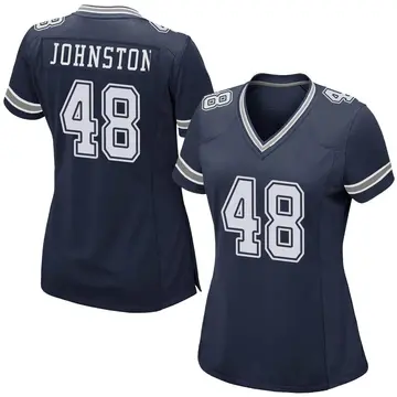 Nike Daryl Johnston Women's Game Dallas Cowboys Navy Team Color Jersey