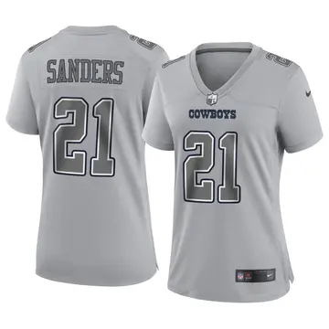 Nike Deion Sanders Women's Game Dallas Cowboys Gray Atmosphere Fashion Jersey