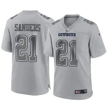 Nike Deion Sanders Youth Game Dallas Cowboys Gray Atmosphere Fashion Jersey