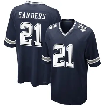 Nike Deion Sanders Youth Game Dallas Cowboys Navy Team Color Jersey