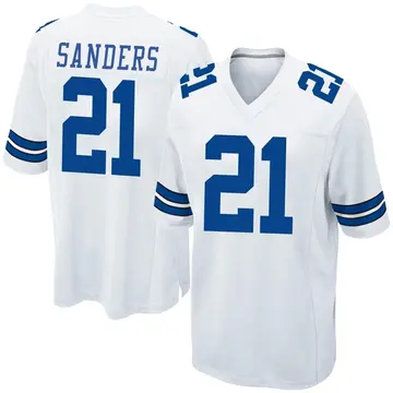 Nike Deion Sanders Youth Game Dallas Cowboys White Jersey