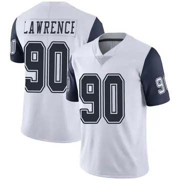 Nike Demarcus Lawrence Youth Limited Dallas Cowboys White DeMarcus Lawrence Color Rush Vapor Untouchable Jersey