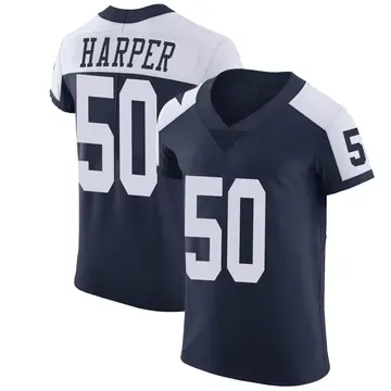 Nike Devin Harper Men's Elite Dallas Cowboys Navy Alternate Vapor Untouchable Jersey