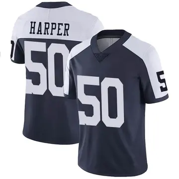 Nike Devin Harper Men's Limited Dallas Cowboys Navy Alternate Vapor Untouchable Jersey