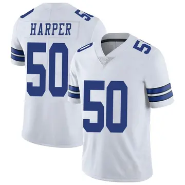 Nike Devin Harper Men's Limited Dallas Cowboys White Vapor Untouchable Jersey