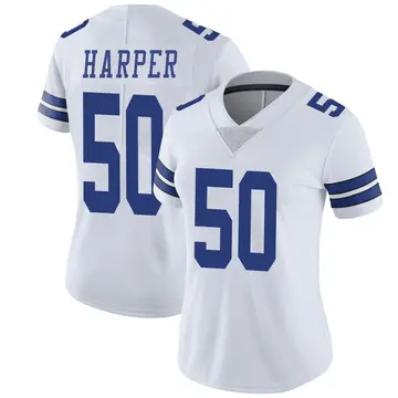 Nike Devin Harper Women's Limited Dallas Cowboys White Vapor Untouchable Jersey