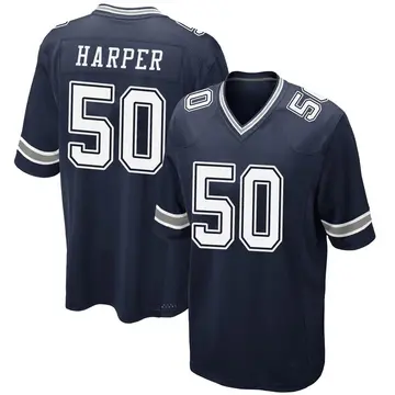 Nike Devin Harper Youth Game Dallas Cowboys Navy Team Color Jersey