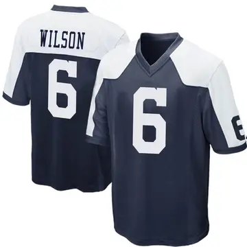 Nike Donovan Wilson Youth Game Dallas Cowboys Navy Blue Throwback Jersey