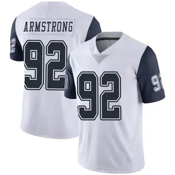 Nike Dorance Armstrong Men's Limited Dallas Cowboys White Color Rush Vapor Untouchable Jersey