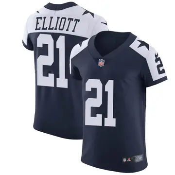 Nike Ezekiel Elliott Men's Elite Dallas Cowboys Navy Alternate Vapor Untouchable Jersey