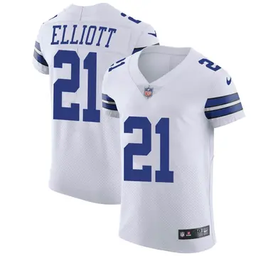 Nike Ezekiel Elliott Men's Elite Dallas Cowboys White Vapor Untouchable Jersey