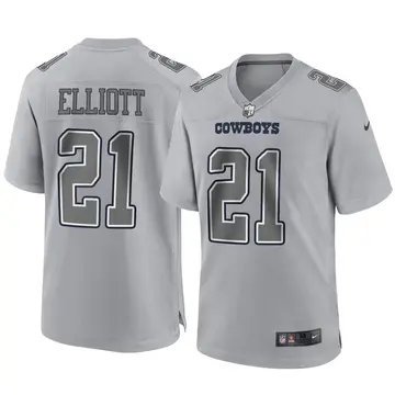 Nike Ezekiel Elliott Men's Game Dallas Cowboys Gray Atmosphere Fashion Jersey