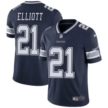 Nike Ezekiel Elliott Men's Limited Dallas Cowboys Navy Team Color Vapor Untouchable Jersey