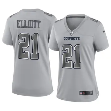 Nike Ezekiel Elliott Women's Game Dallas Cowboys Gray Atmosphere Fashion Jersey