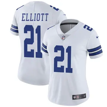 Nike Ezekiel Elliott Women's Limited Dallas Cowboys White Vapor Untouchable Jersey