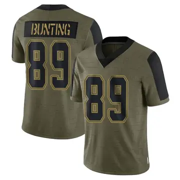 Nike Ian Bunting Men's Limited Dallas Cowboys Olive 2021 Salute To Service Jersey