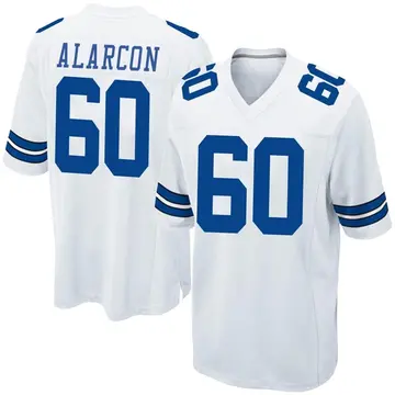 Nike Isaac Alarcon Men's Game Dallas Cowboys White Jersey
