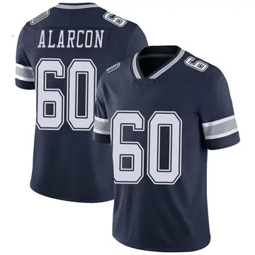 Nike Isaac Alarcon Men's Limited Dallas Cowboys Navy Team Color Vapor Untouchable Jersey