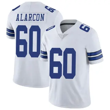 Nike Isaac Alarcon Men's Limited Dallas Cowboys White Vapor Untouchable Jersey