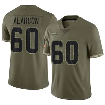 Nike Isaac Alarcon Youth Limited Dallas Cowboys Olive 2022 Salute To Service Jersey
