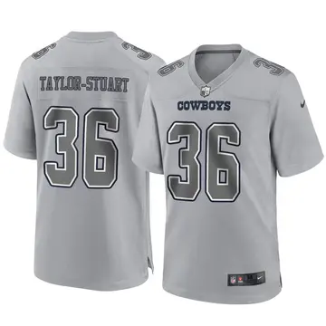Nike Isaac Taylor-Stuart Men's Game Dallas Cowboys Gray Atmosphere Fashion Jersey
