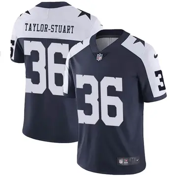 Nike Isaac Taylor-Stuart Men's Limited Dallas Cowboys Navy Alternate Vapor Untouchable Jersey