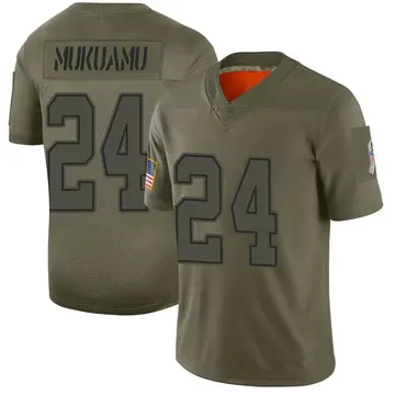 Nike Israel Mukuamu Men's Limited Dallas Cowboys Camo 2019 Salute to Service Jersey