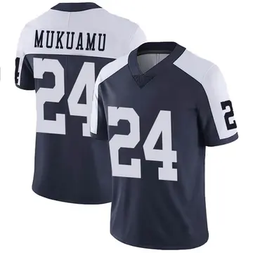 Nike Israel Mukuamu Men's Limited Dallas Cowboys Navy Alternate Vapor Untouchable Jersey