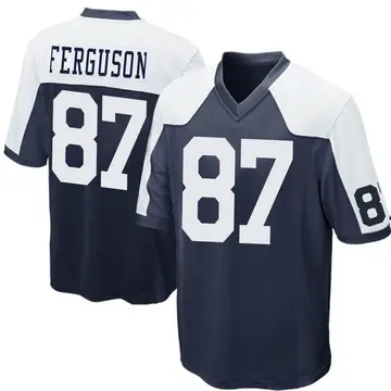 Nike Jake Ferguson Youth Game Dallas Cowboys Navy Blue Throwback Jersey