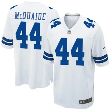 Nike Jake McQuaide Men's Game Dallas Cowboys White Jersey