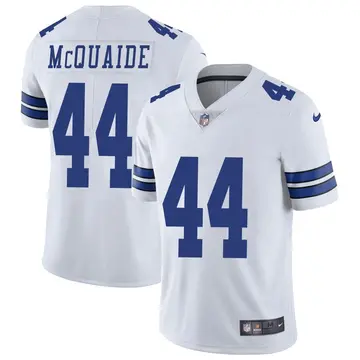 Nike Jake McQuaide Men's Limited Dallas Cowboys White Vapor Untouchable Jersey