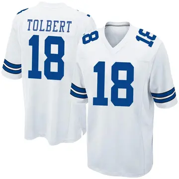 Nike Jalen Tolbert Men's Game Dallas Cowboys White Jersey