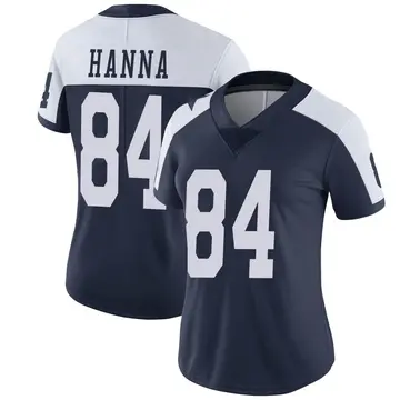 Nike James Hanna Women's Limited Dallas Cowboys Navy Alternate Vapor Untouchable Jersey