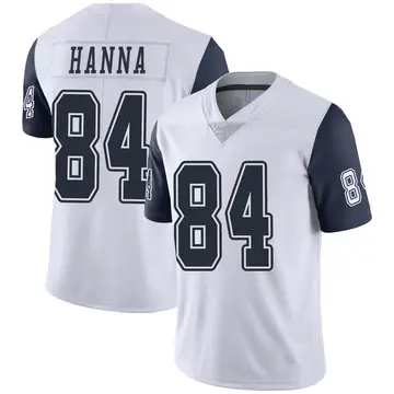Nike James Hanna Youth Limited Dallas Cowboys White Color Rush Vapor Untouchable Jersey