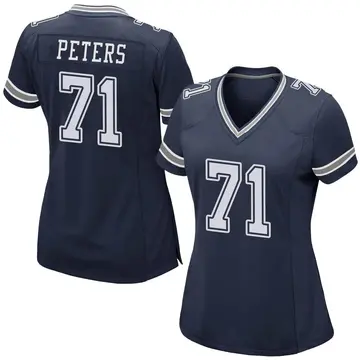 Nike Jason Peters Women's Game Dallas Cowboys Navy Team Color Jersey