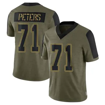 Nike Jason Peters Youth Limited Dallas Cowboys Olive 2021 Salute To Service Jersey