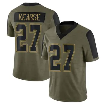 Nike Jayron Kearse Men's Limited Dallas Cowboys Olive 2021 Salute To Service Jersey
