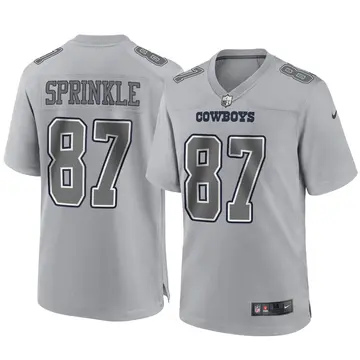 Nike Jeremy Sprinkle Men's Game Dallas Cowboys Gray Atmosphere Fashion Jersey