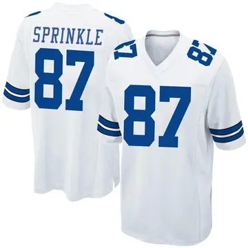 Nike Jeremy Sprinkle Youth Game Dallas Cowboys White Jersey