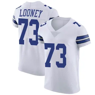 Nike Joe Looney Men's Elite Dallas Cowboys White Vapor Untouchable Jersey