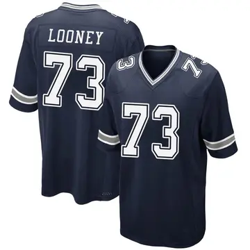 Nike Joe Looney Men's Game Dallas Cowboys Navy Team Color Jersey