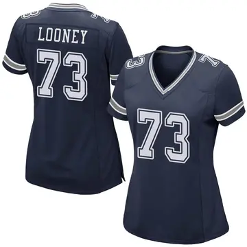 Nike Joe Looney Women's Game Dallas Cowboys Navy Team Color Jersey