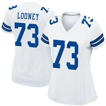 Nike Joe Looney Women's Game Dallas Cowboys White Jersey
